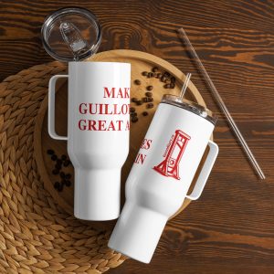 Travel mug with a handle
